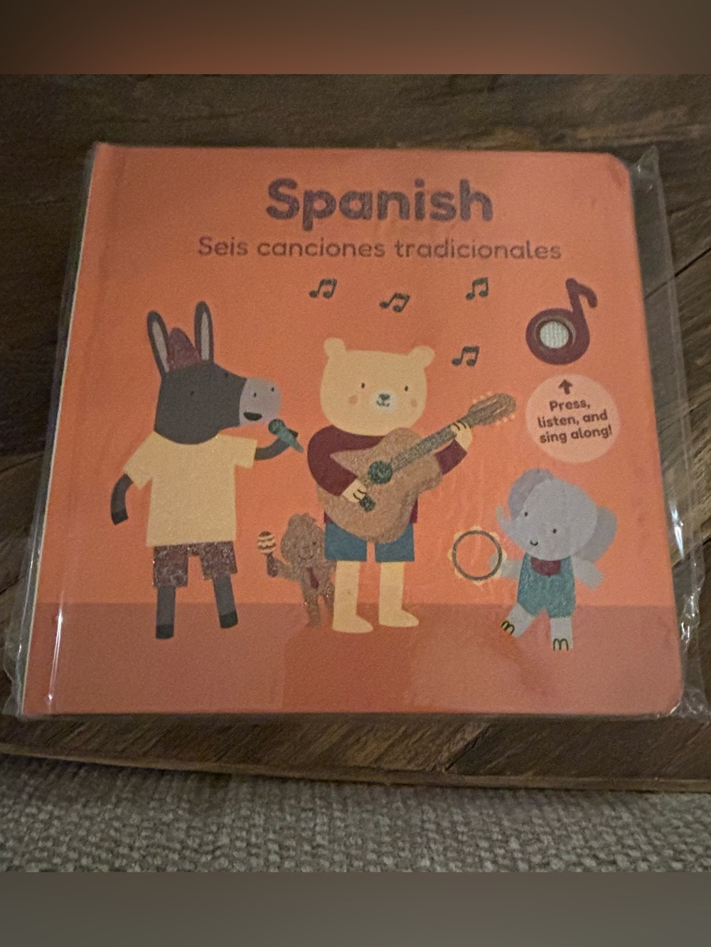 Cali’s Books Musical Board Book: Spanish- 6 traditional songs